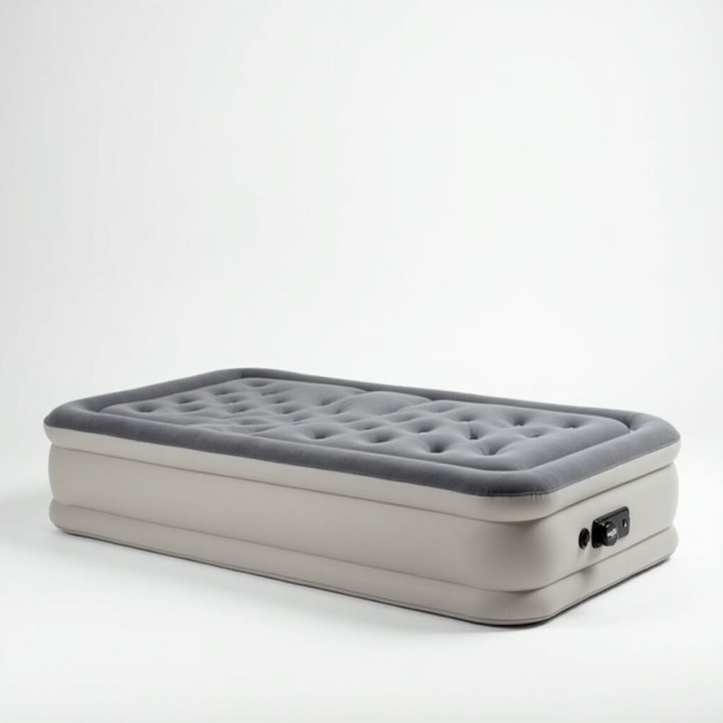 Portable twin air mattress for outdoor adventures

