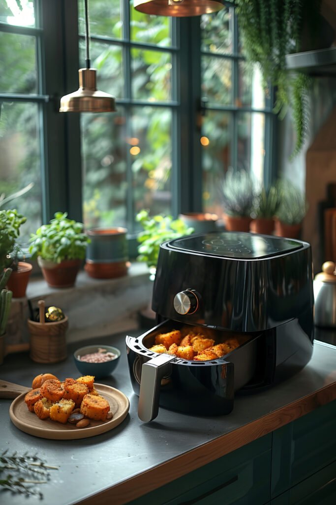  Air fryer in clean kitchen setup